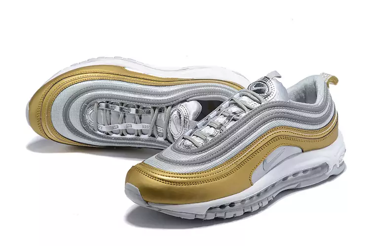 nike air max 97 boys undefeated metal side gold